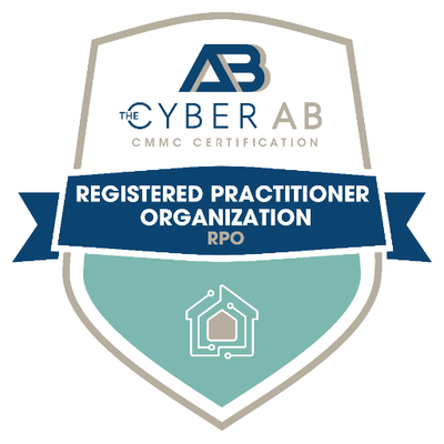 cyber-ab-rpo-badge Cyber AB Registered Practitioner Organization (RPO) badge for CMMC Level 2 certification advisory services